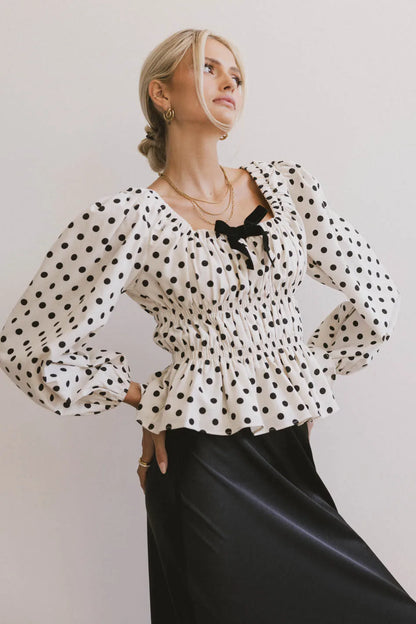 The Velveteen Bow Blouse FINAL SALE