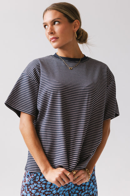 Salem Knit Top in Navy FINAL SALE