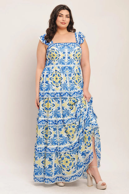 SALTY AIR SWEETHEART BLUE MAXI DRESS