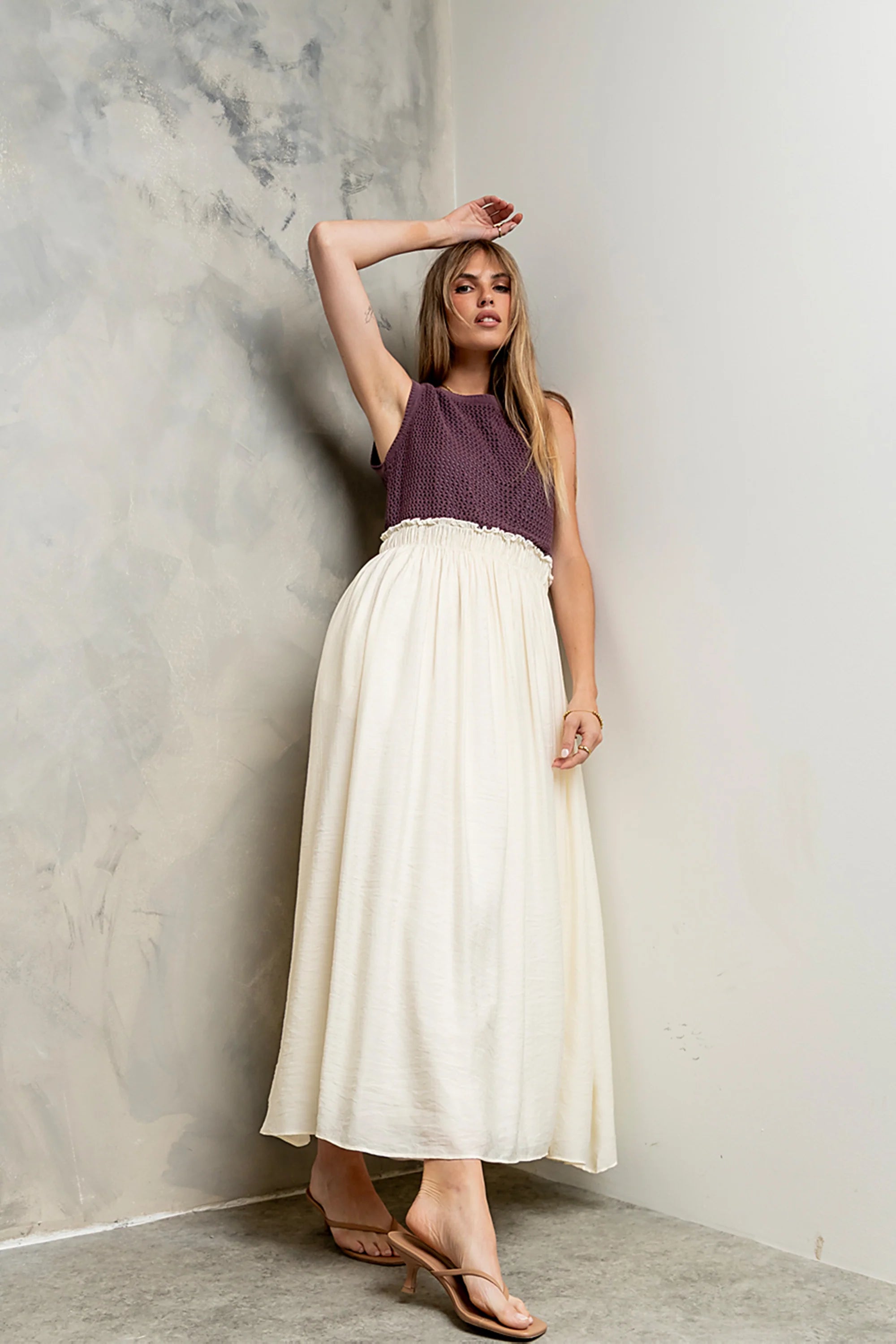 Serafina Maxi Dress in Plum