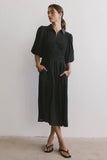Belen Midi Dress in Dark Teal FINAL SALE
