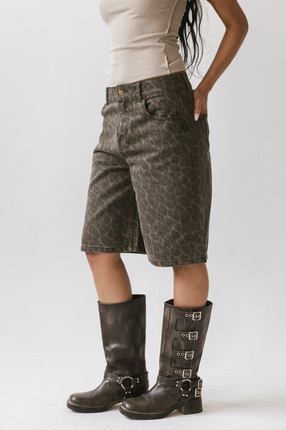 Jessy Leopard Bermuda Shorts FINAL SALE