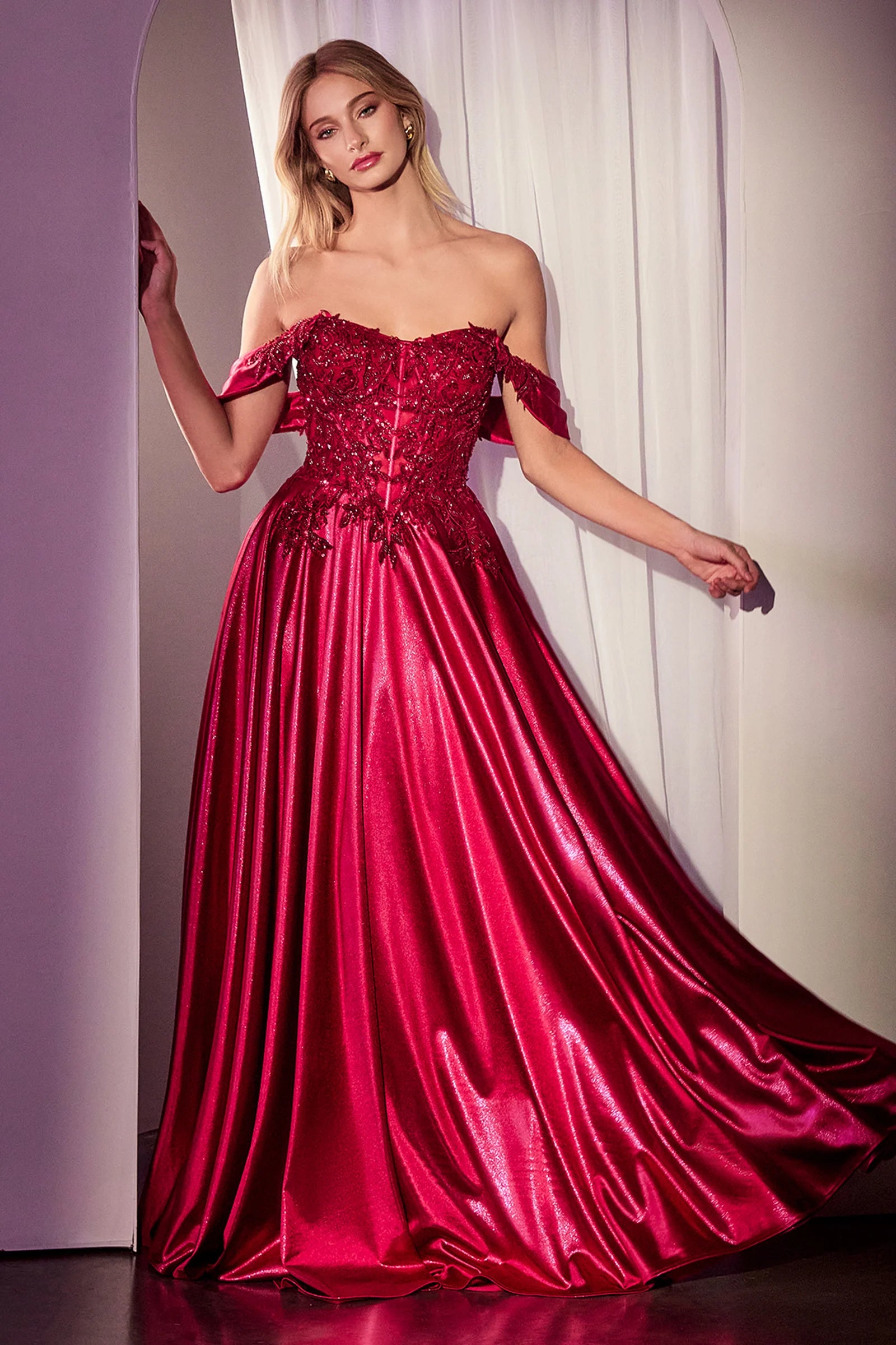 Bronwyn Gown A Line Dress With Removable Straps