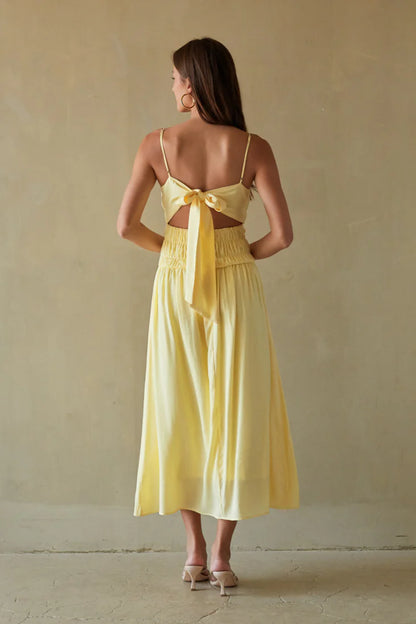 Roxana Smocked Midi Dress