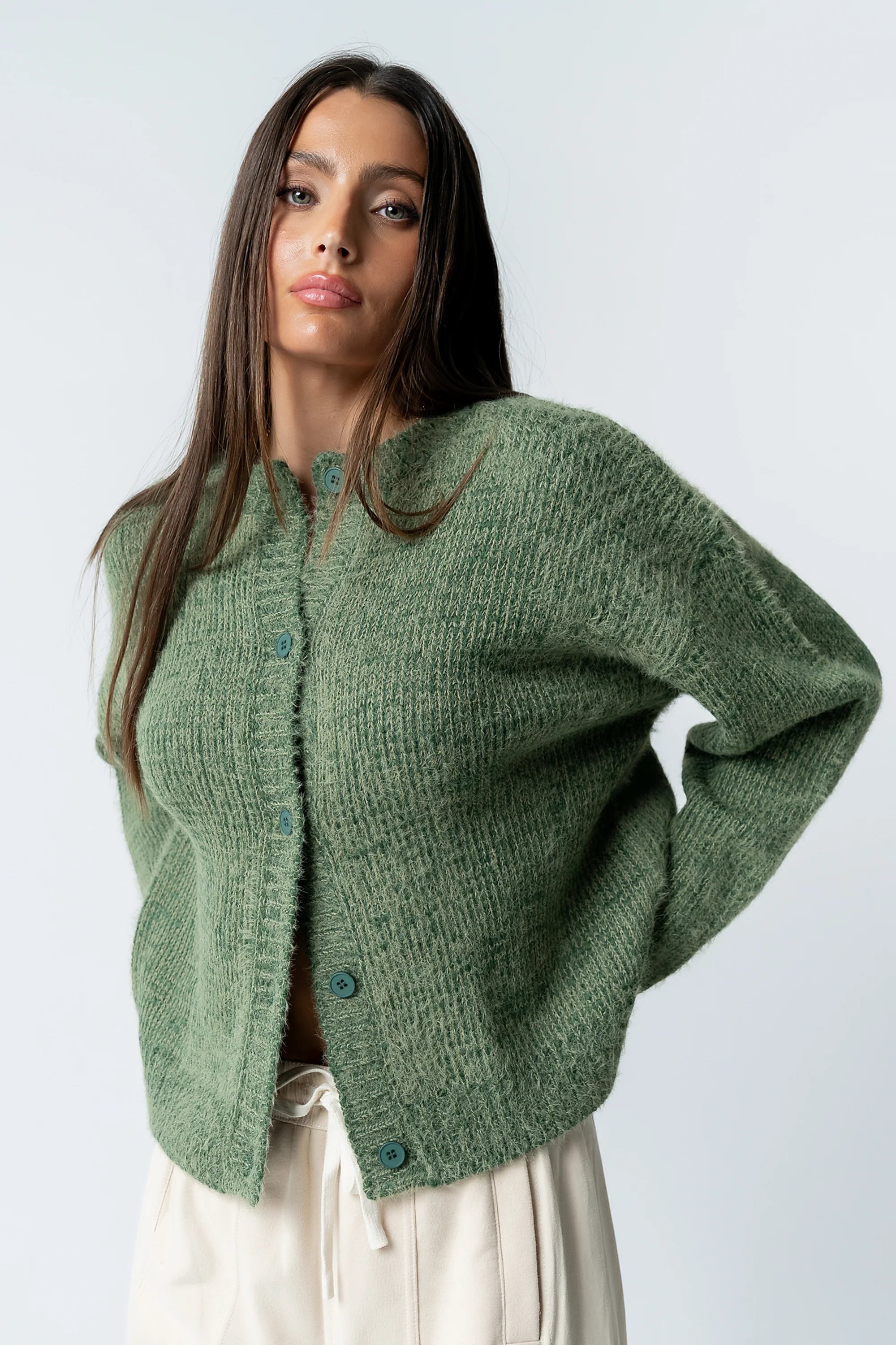 Russel Oversized Sweater in Green