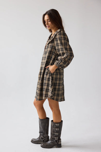 Darlene Plaid Midi Dress FINAL SALE