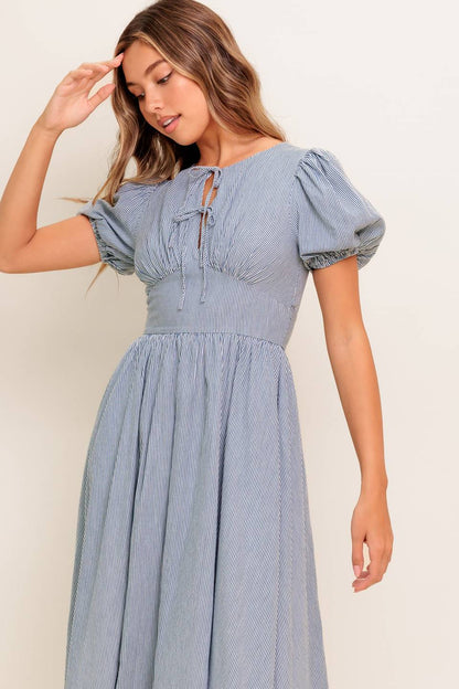 CHERIE MIDI DRESS BLUE