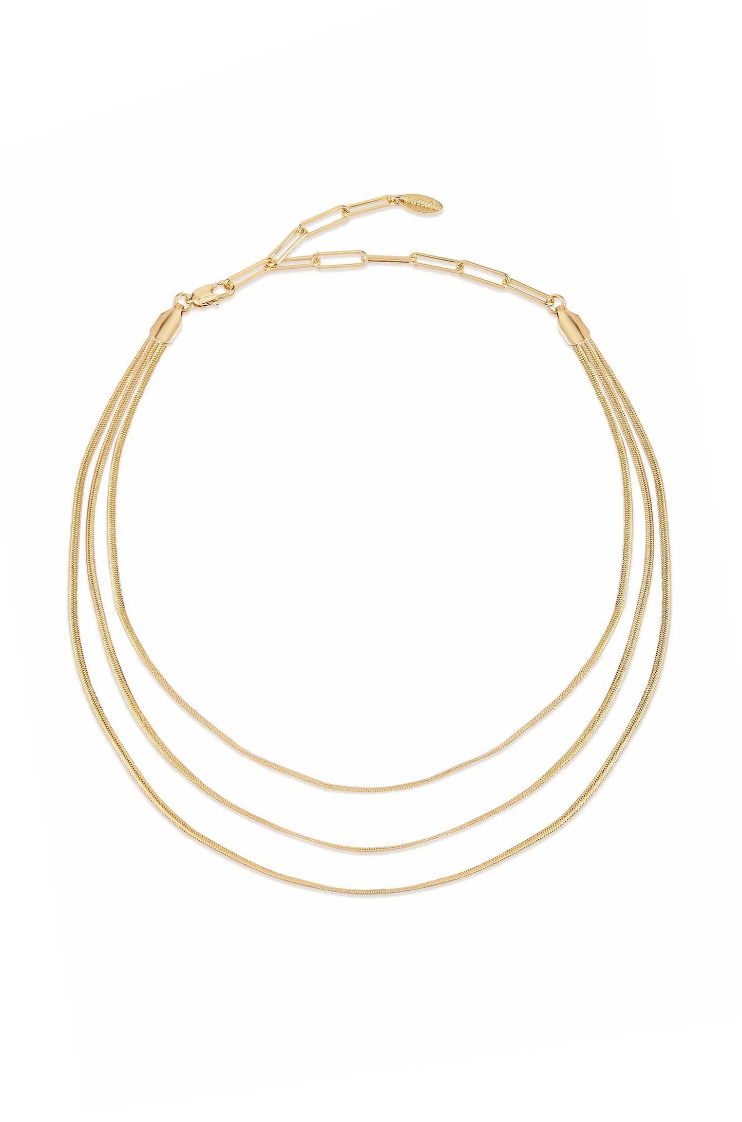 Triple Snake Chain Necklace