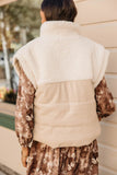 Lets Get Lost Vegan Vest in Cream FINAL SALE