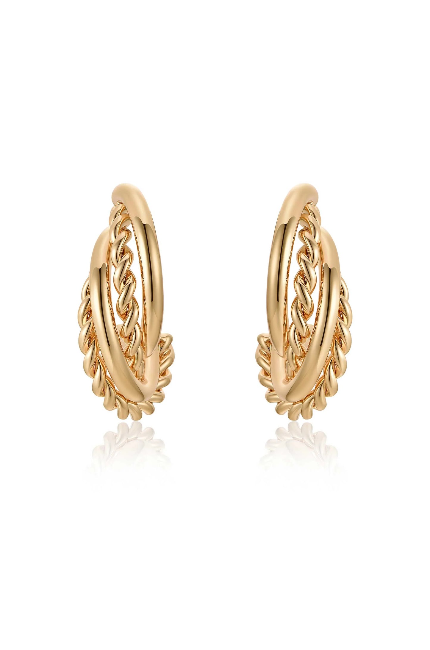Twists and Turns Hoop Earrings