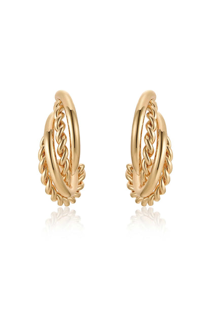 Twists and Turns Hoop Earrings