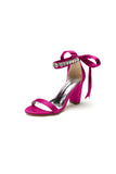 Open Toe Ribborn Tie High Heels Party