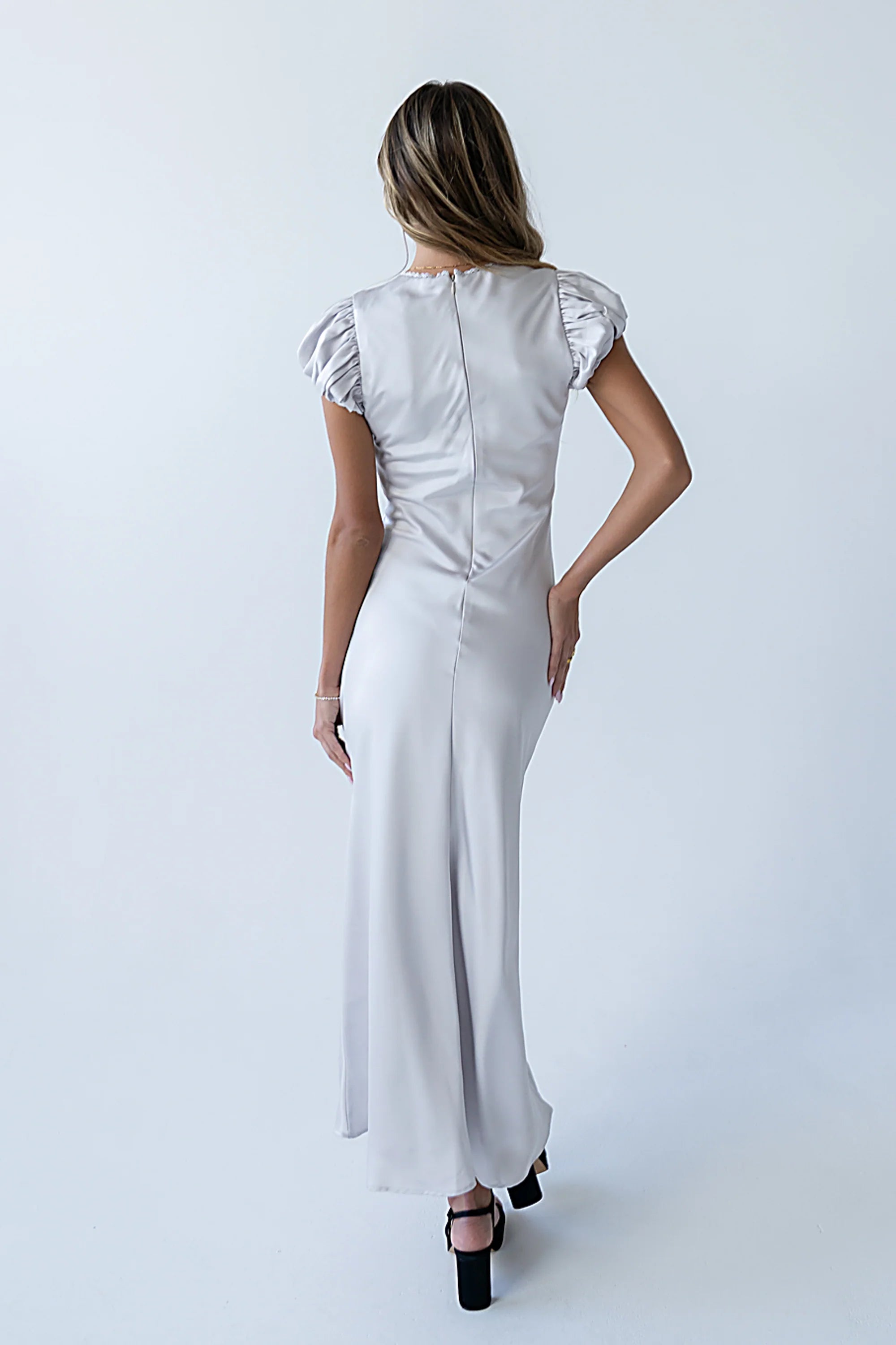 Ellianna Maxi Dress in Silver