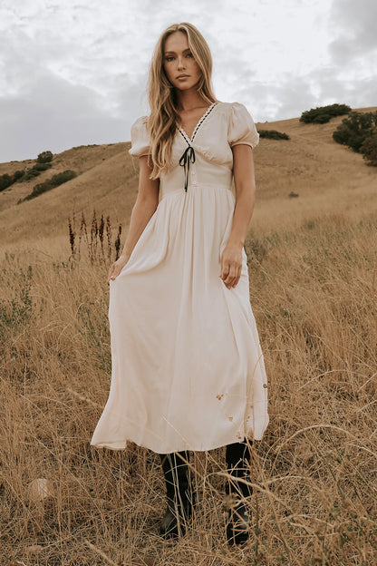 Kaydence Maxi Dress in Cream FINAL SALE
