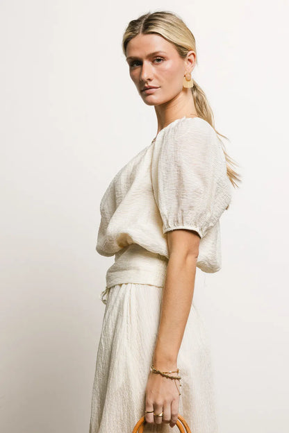 Caroline Striped Blouse FINAL SALE