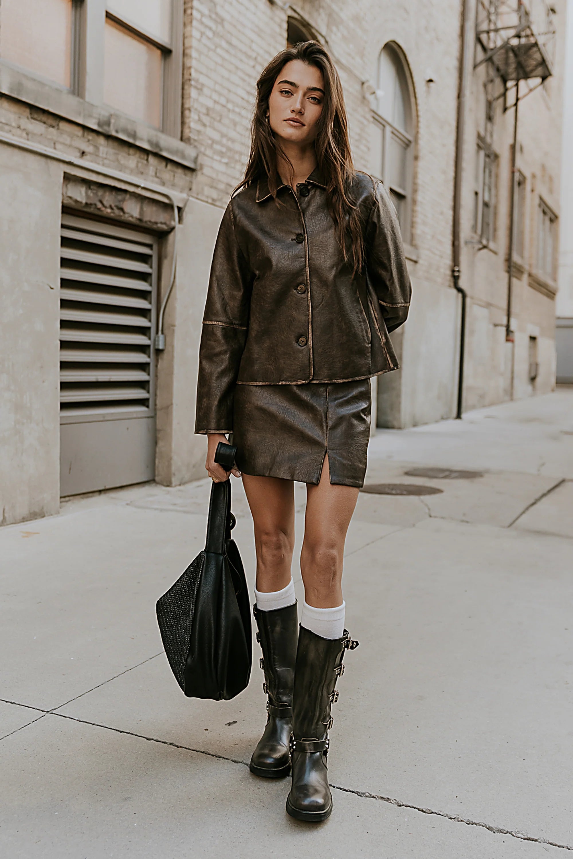 Kelsey Vegan Leather Jacket FINAL SALE