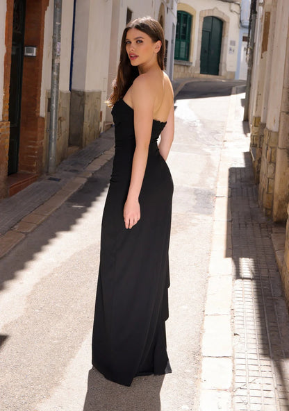 Marie Strapless Maxi Dress Black