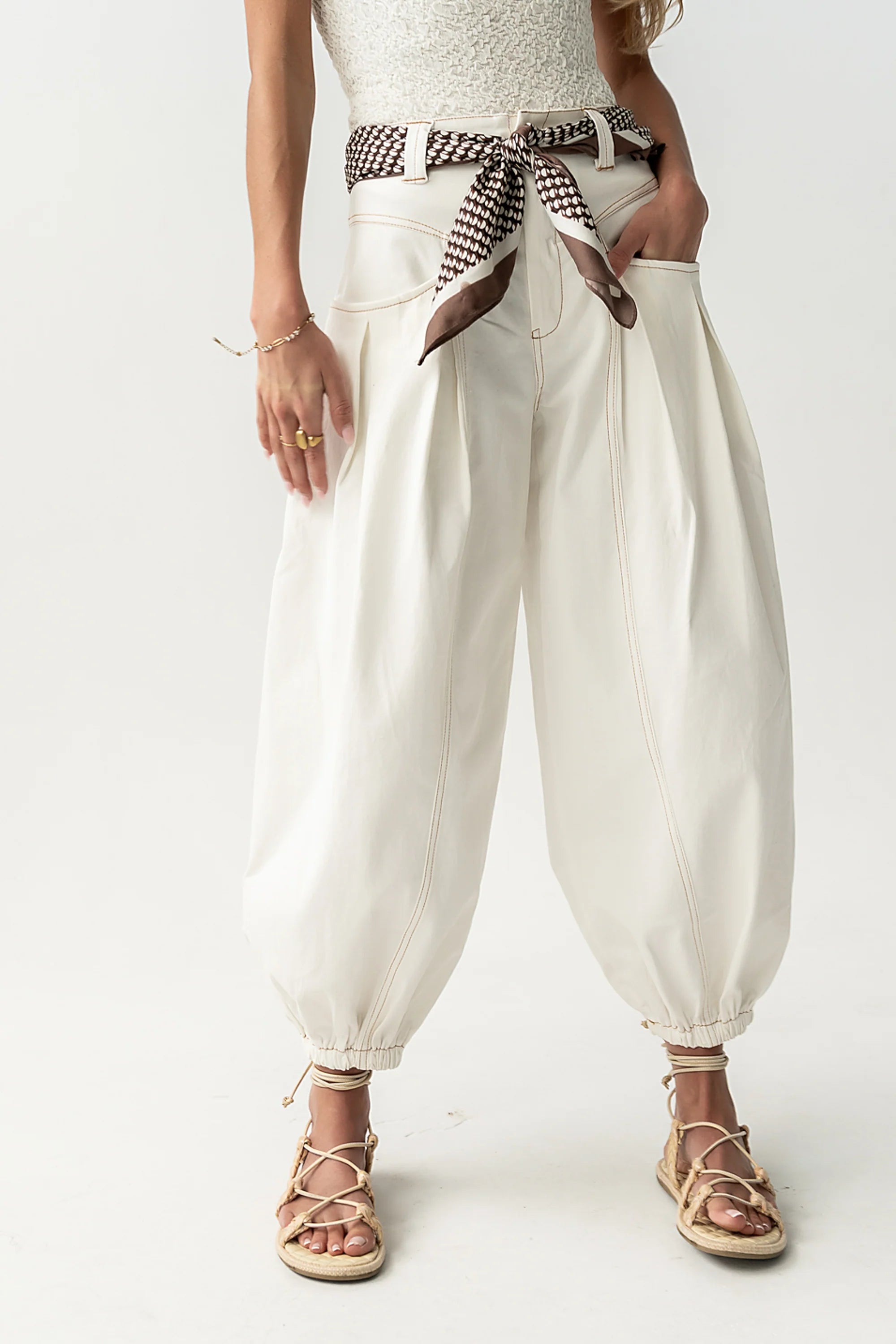 Correy Pants in Off White