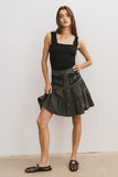 Skyler Tiered Mini Skirt in Black FINAL SALE