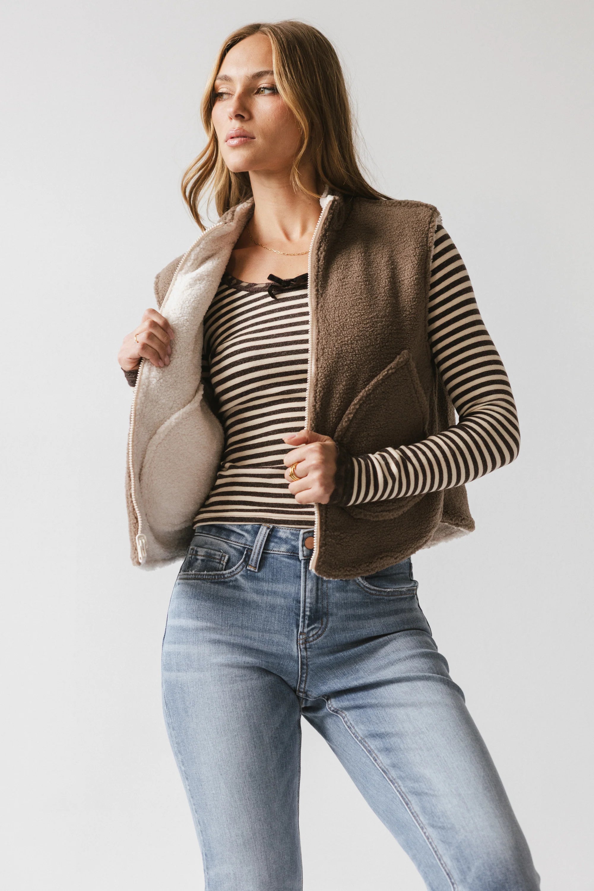 Maddox Reversible Sherpa Vest FINAL SALE