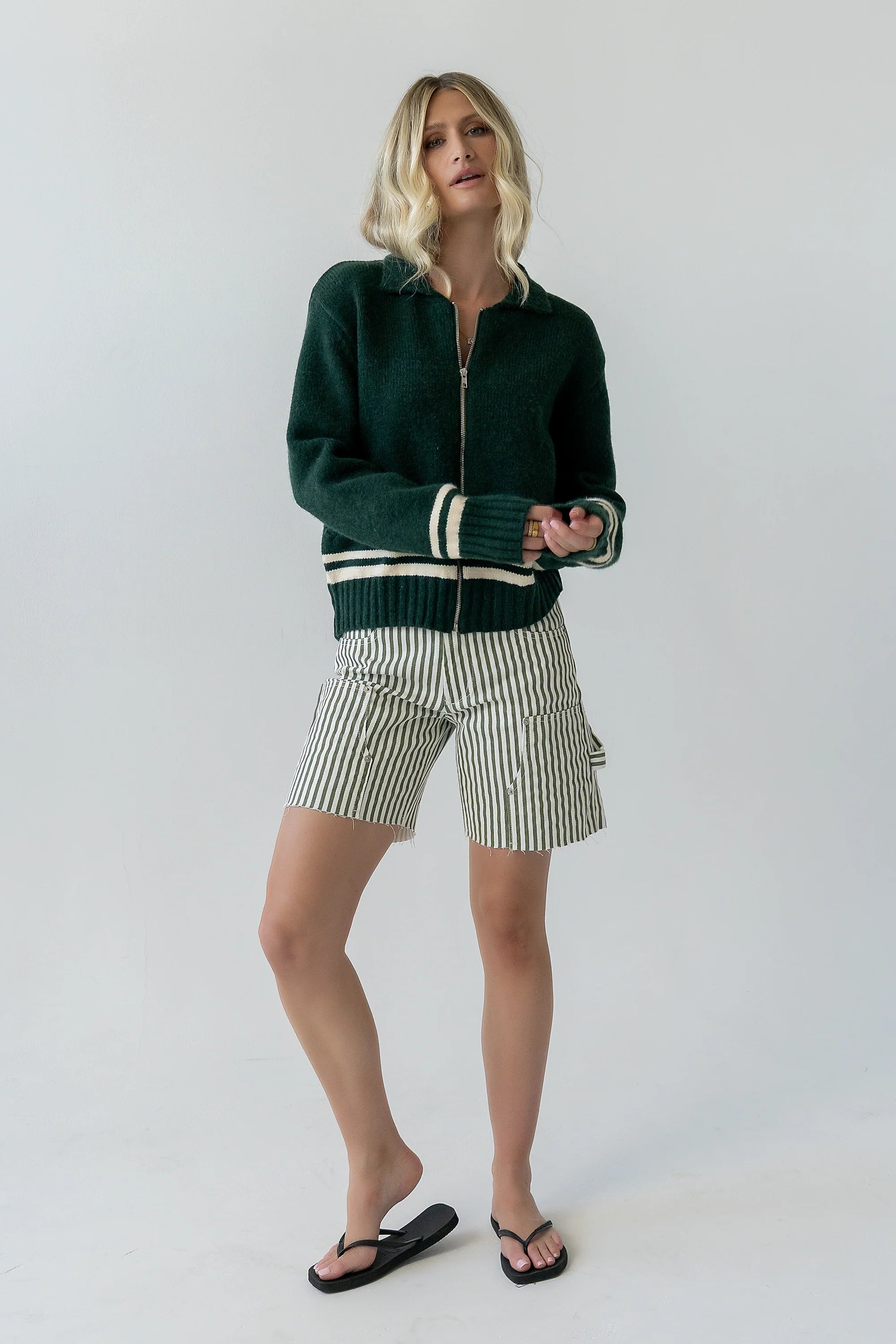 Polly Knit Jacket in Green