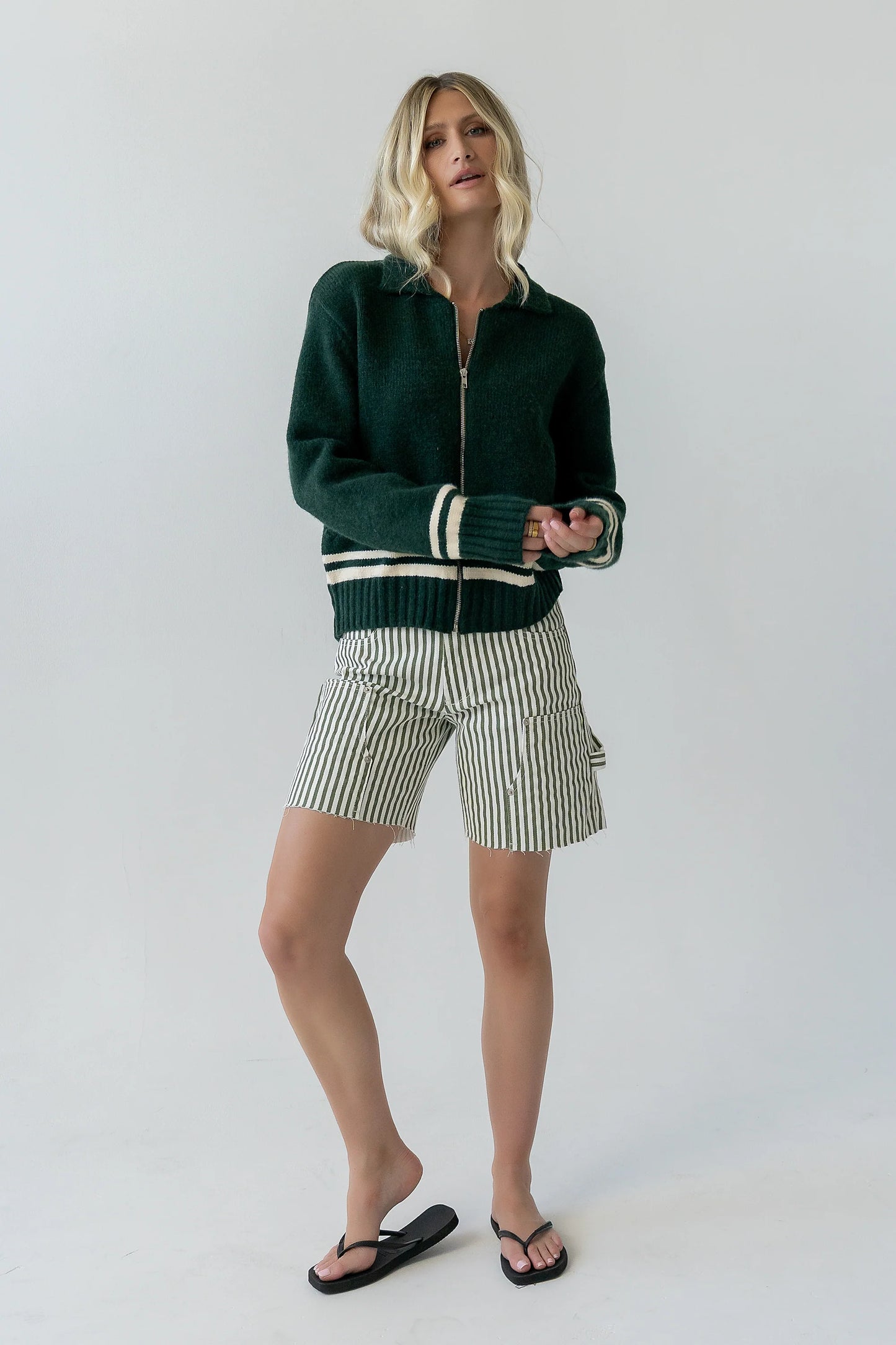 Polly Knit Jacket in Green