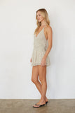 Sabina Polka Dot Mini Romper Dress