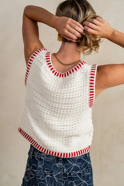 Malia Knit Tank in Ivory FINAL SALE