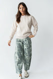 Marie Oversized Sweatshirt in Beige