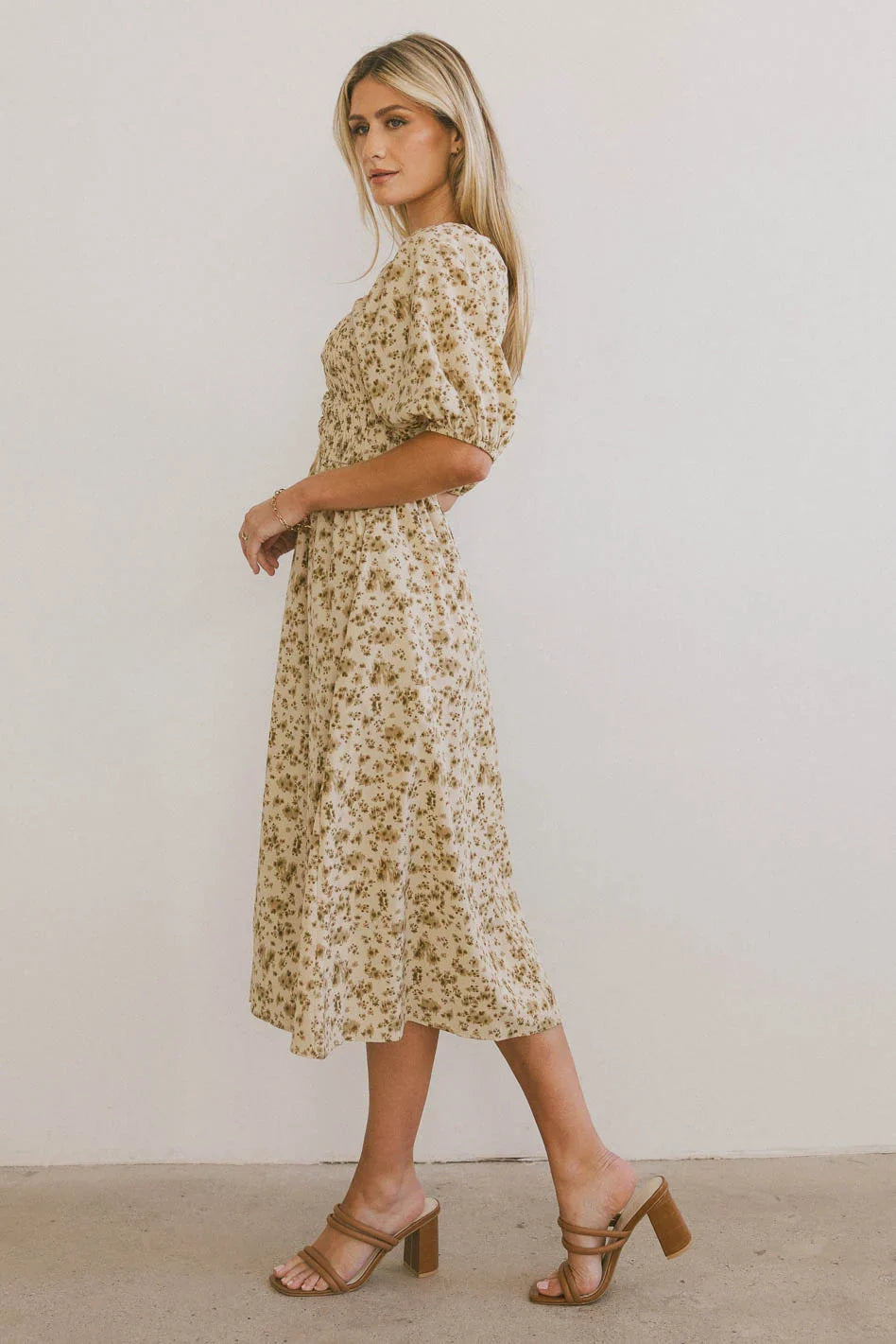 Justine Smocked Midi Dress FINAL SALE