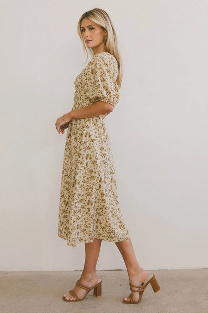 Justine Smocked Midi Dress FINAL SALE