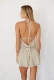 Sabina Polka Dot Mini Romper Dress