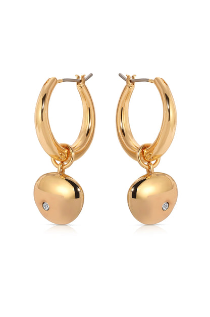 Polished Pebble Huggie Hoop Earrings