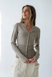 Flora Knit Top in Taupe