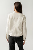 Cozette Barrel Jacket in Off White