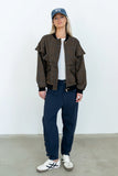 Ricky Herringbone Bomber Jacket