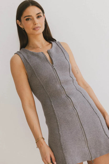 Vela Zip Up Mini Dress FINAL SALE