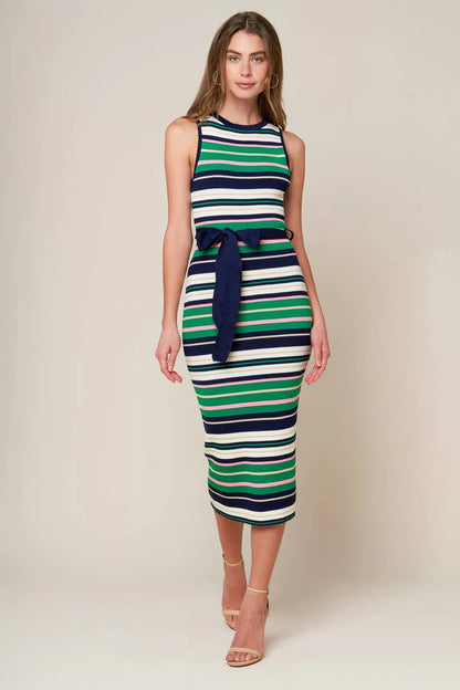 LETS GO ABROAD SWEATER DRESS