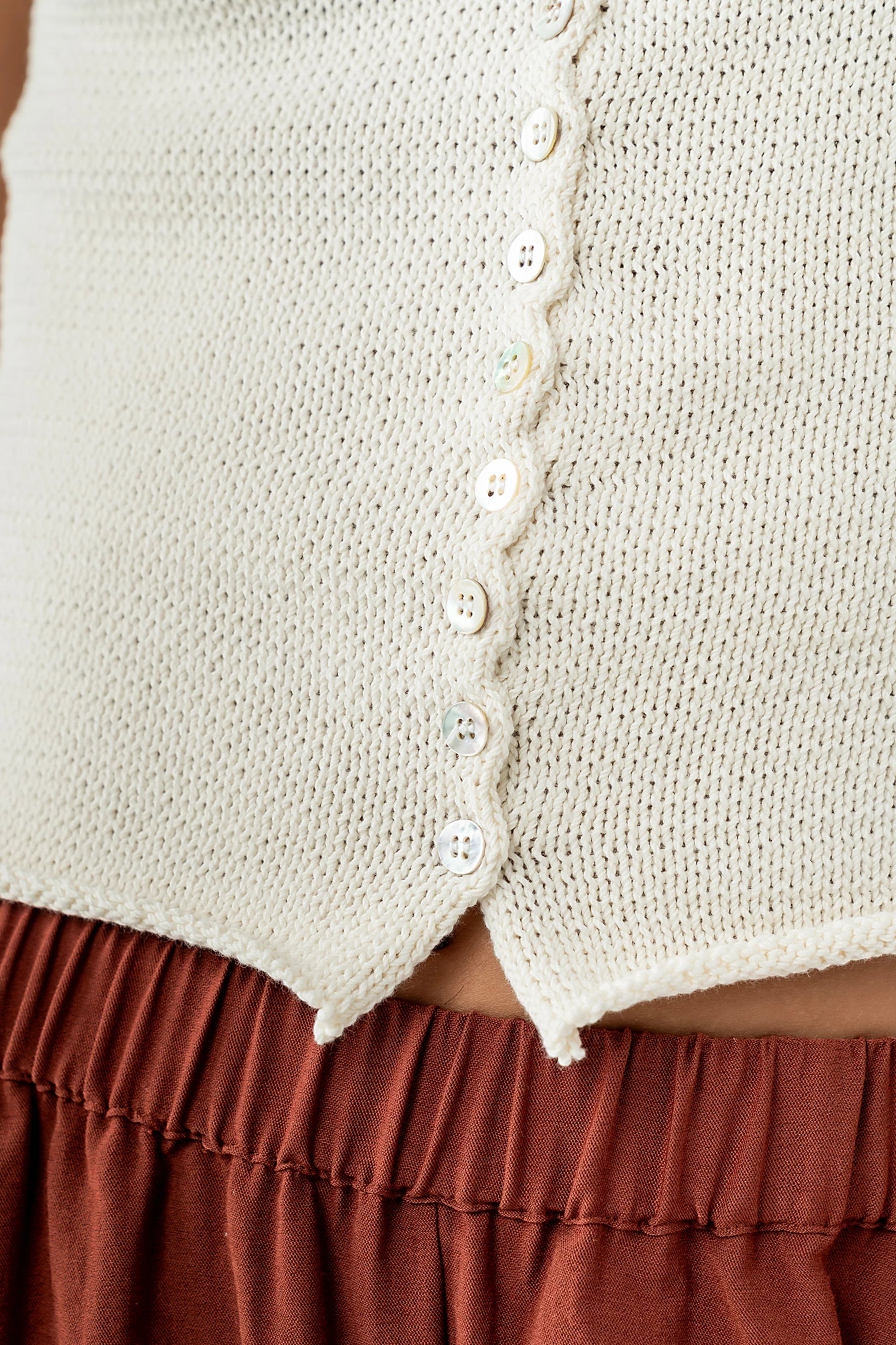 Lee Wide Leg Pants in Brick