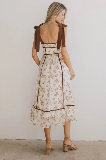 Zinnia Floral Tie Strap Dress FINAL SALE