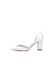Fuchsia High Heels with Sparkling Crystal Embellishments