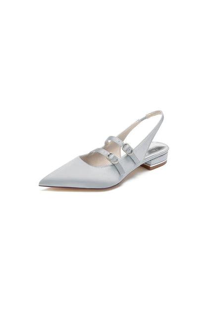 Simple Slingback Pointed Toe Flats