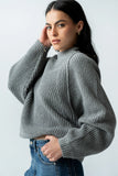 Shayla Knit Sweater in Grey FINAL SALE