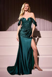 MAGDA GOWN SEMI STRETCH SATIN DRESS