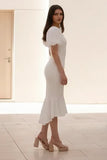 Diana Midi Dress White