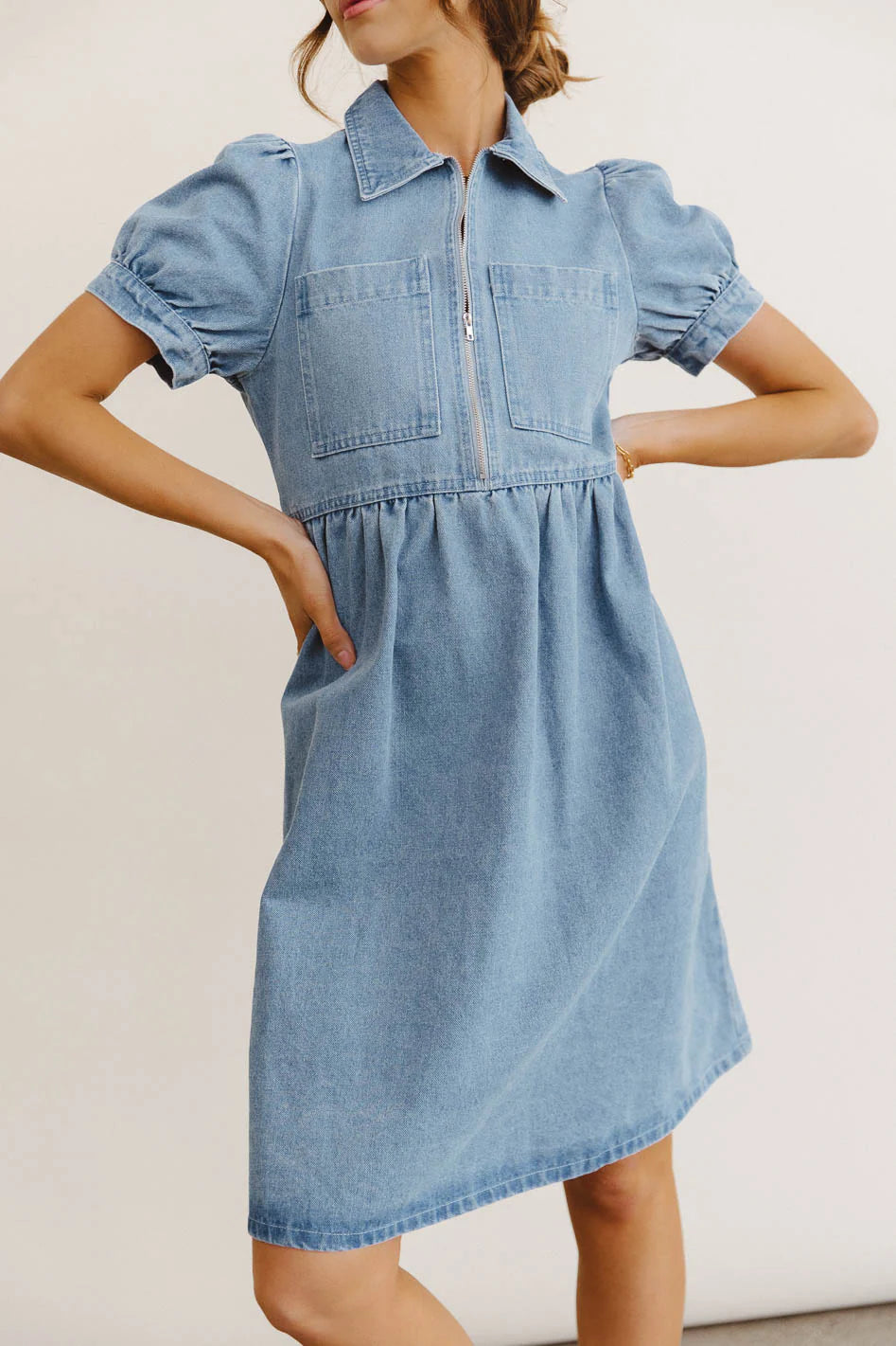 Georgia Denim Midi Dress FINAL SALE