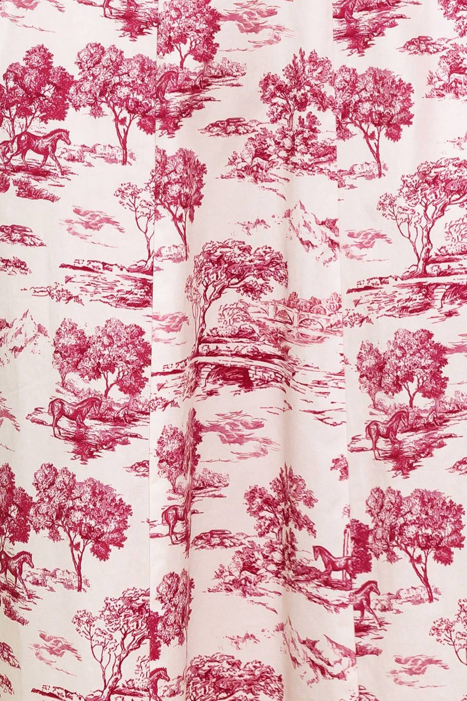 RASPBERRY ROSÉ TOILE MIDI DRESS BERRY