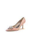 Patent Leather Rhinestone Stiletto Heels