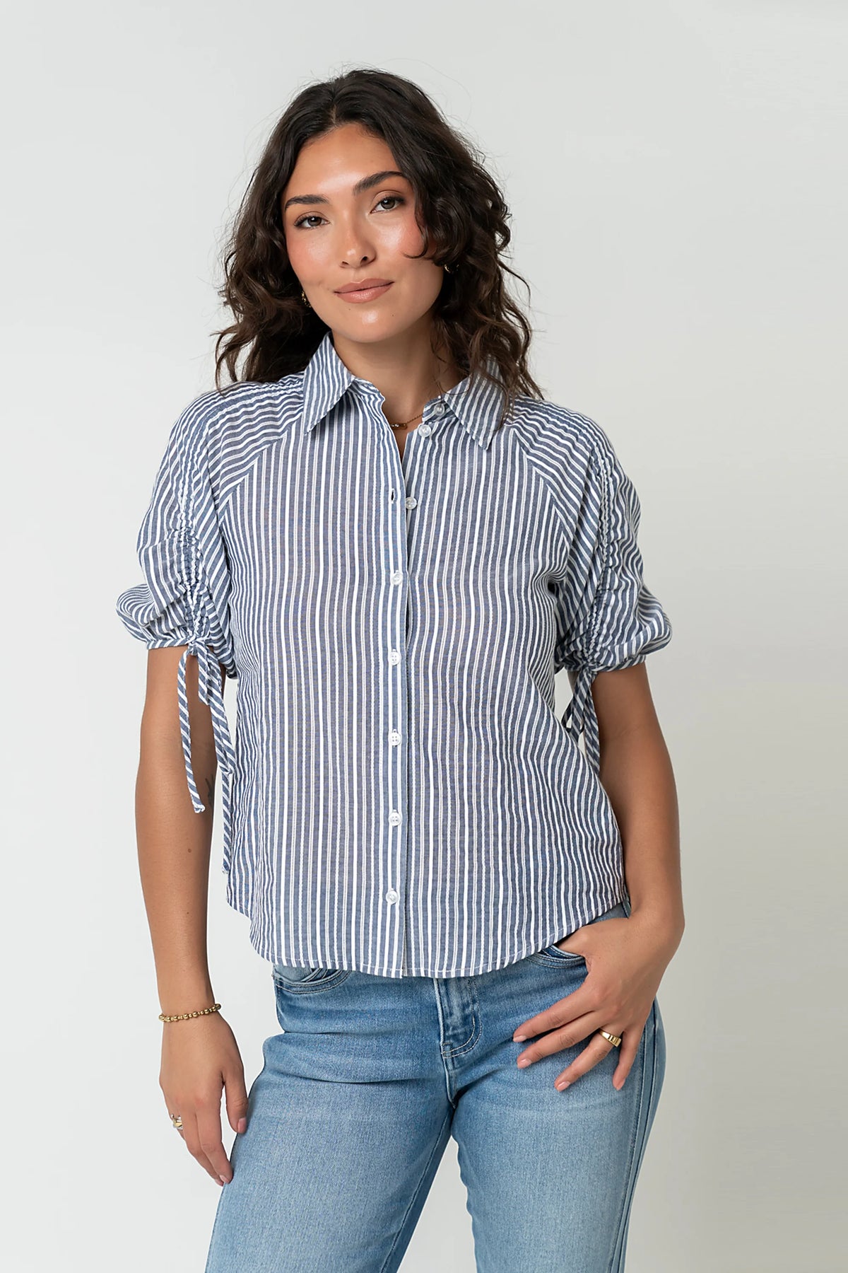 Kylen Striped Button Up