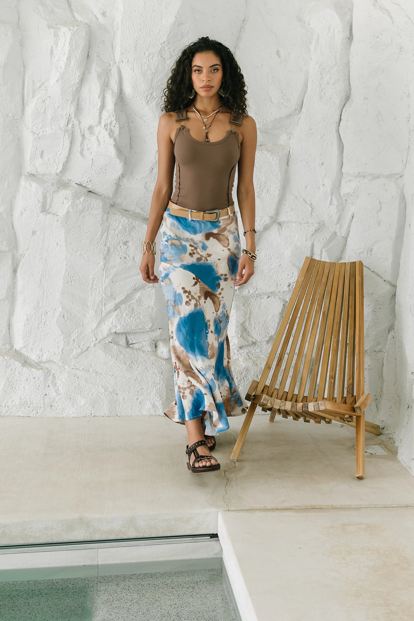 Jojo Watercolor Maxi Skirt